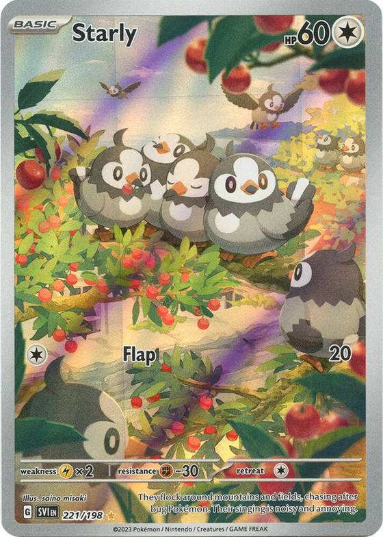 pokemon set with 198 cards Wugtrio 057/198 - Scarlet & Violet - Evolution 3 Card cementing its place as a must Starly 221 198 - SV01: