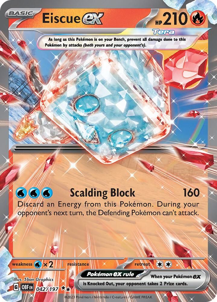 eiscue pokemon card ex 222/197 The item available is listed in the Title Pokemon Eiscue Ex card Full