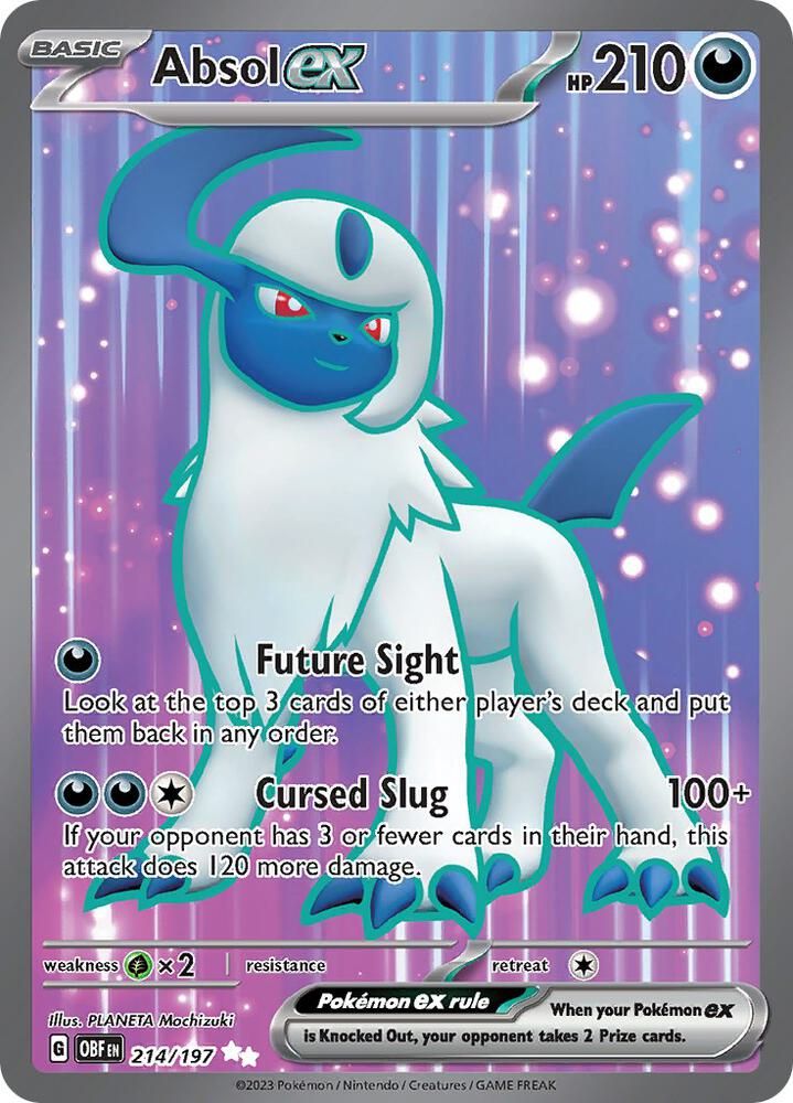 Absol ex 214 197 - SV03: Obsidian Flames Real Time Price Data.