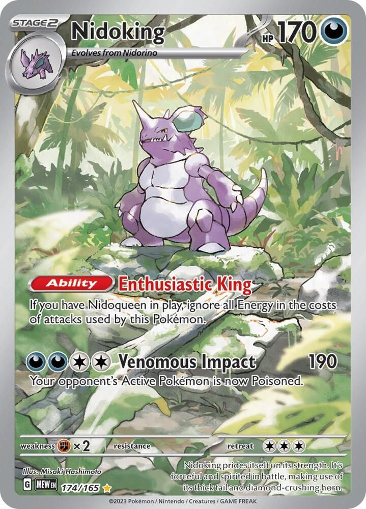 Nidoking 174 165 - SV: Scarlet & Violet 151 Real Time Price Data.