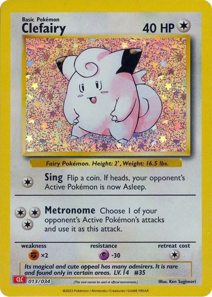 Clefairy - Trading Card Game Classic Real Time Price Data.