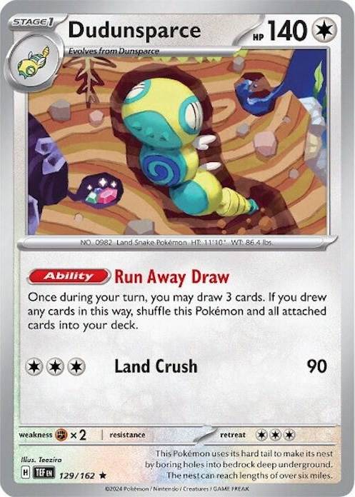 Dudunsparce - SV05: Temporal Forces Real Time Price Data. Dudunsparce - SV05: Temporal Forces Real Time Price Data.