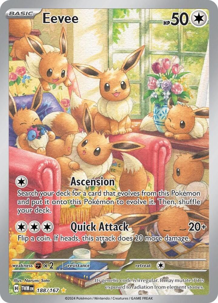 Eevee 188 167 - SV06: Twilight Masquerade Real Time Price Data.