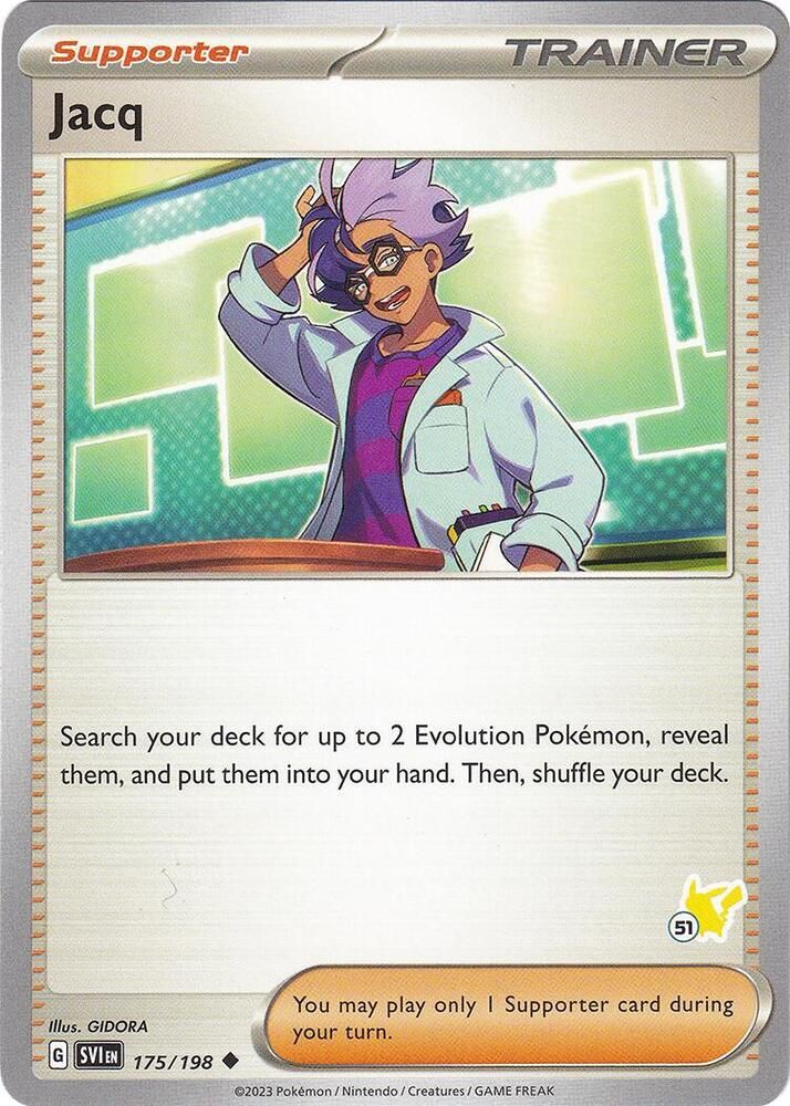 jacq pokemon card value 250/198 SV01: Scarlet & Violet Base Set Holo for sale online Card Number / Rarity JACQ 250/198 SCARLET AND VIOLET