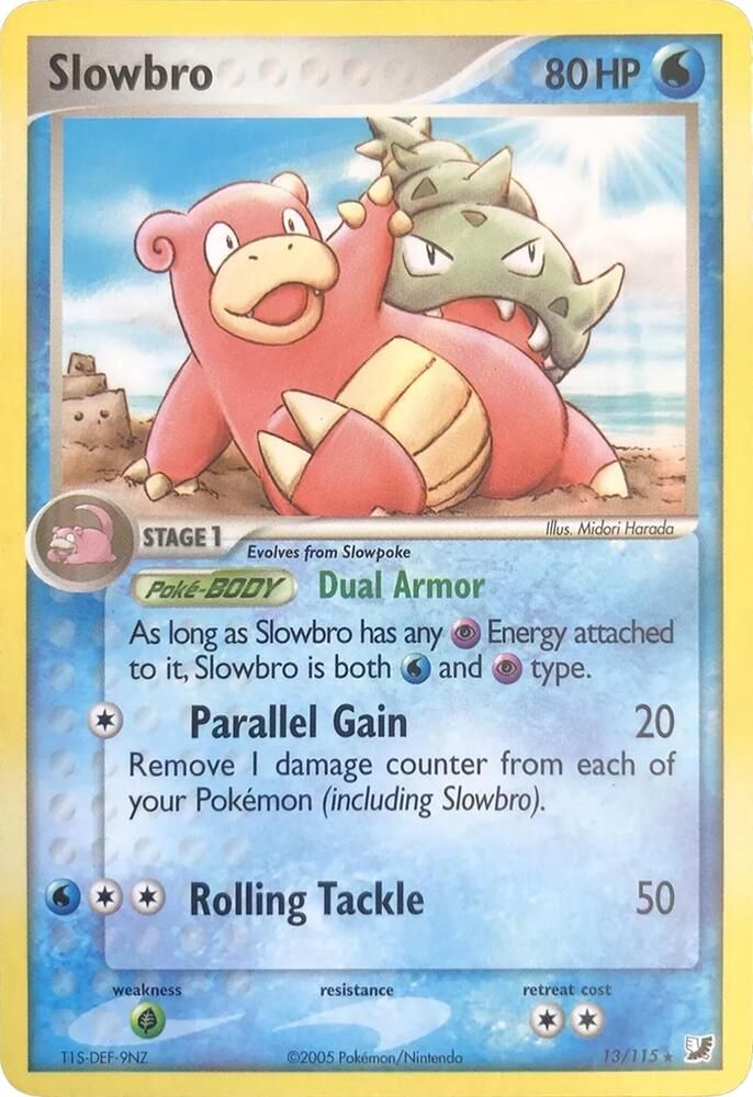 slowbro pokemon card Vintage Uncommon - Slowbro Fossil Non-Holo Pokemon Card 43/62