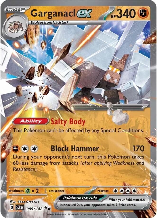 garganacl ex pokemon card value Garganacl ex