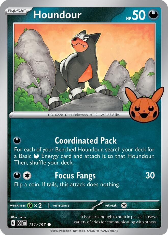 Houndour 131 197 - Trick or Trade BOOster Bundle 2024 Real Time Price Data.