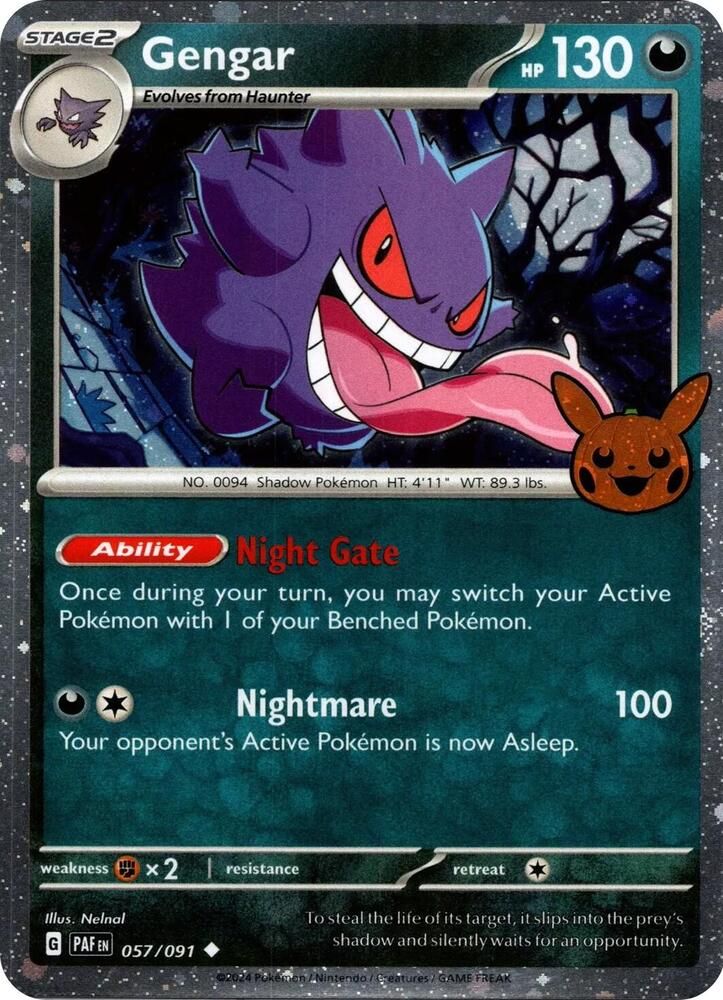 Gengar Cosmos Holo - Trick or Trade BOOster Bundle 2024 Real Time Price  Data.