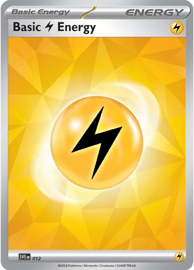 Basic Lightning Energy 012 - SVE: Scarlet & Violet Energies Real Time Price  Data.
