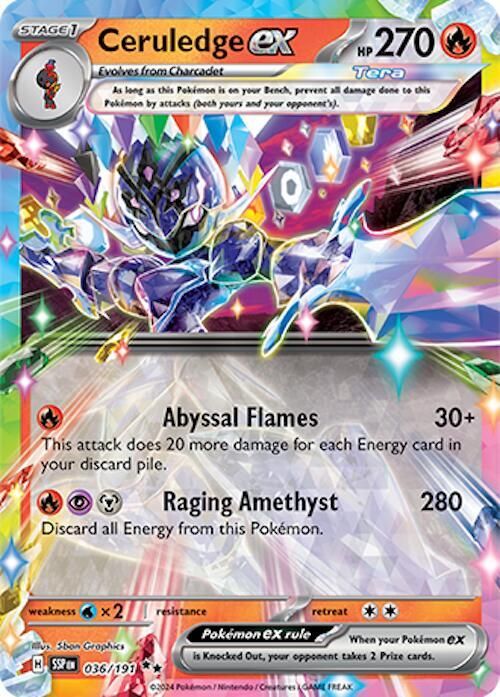Ceruledge ex - SV08: Surging Sparks Real Time Price Data.
