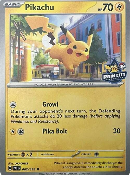 Pikachu Rain City Showcase - Miscellaneous Cards & Products Real Time Price Data. Pikachu Rain City Showcase - Miscellaneous Cards & Products Real Time Price Data.