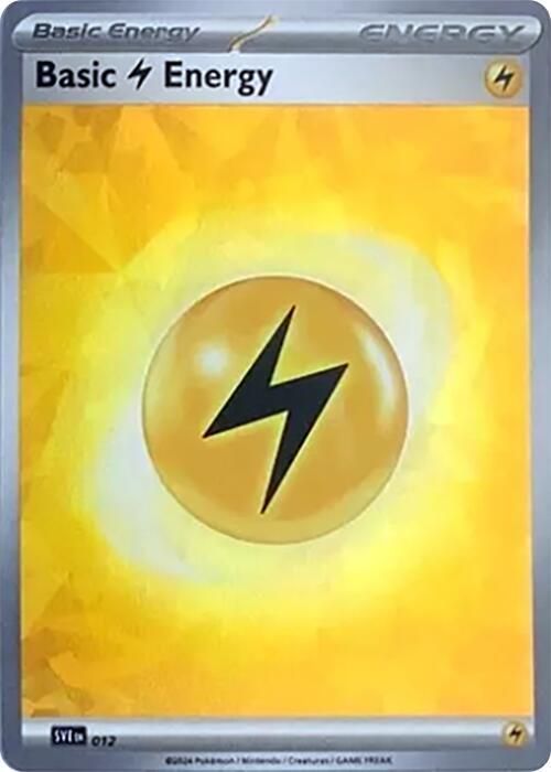 Basic Lightning Energy Cracked Ice Holo - SVE: Scarlet & Violet Energies  Real Time Price Data.