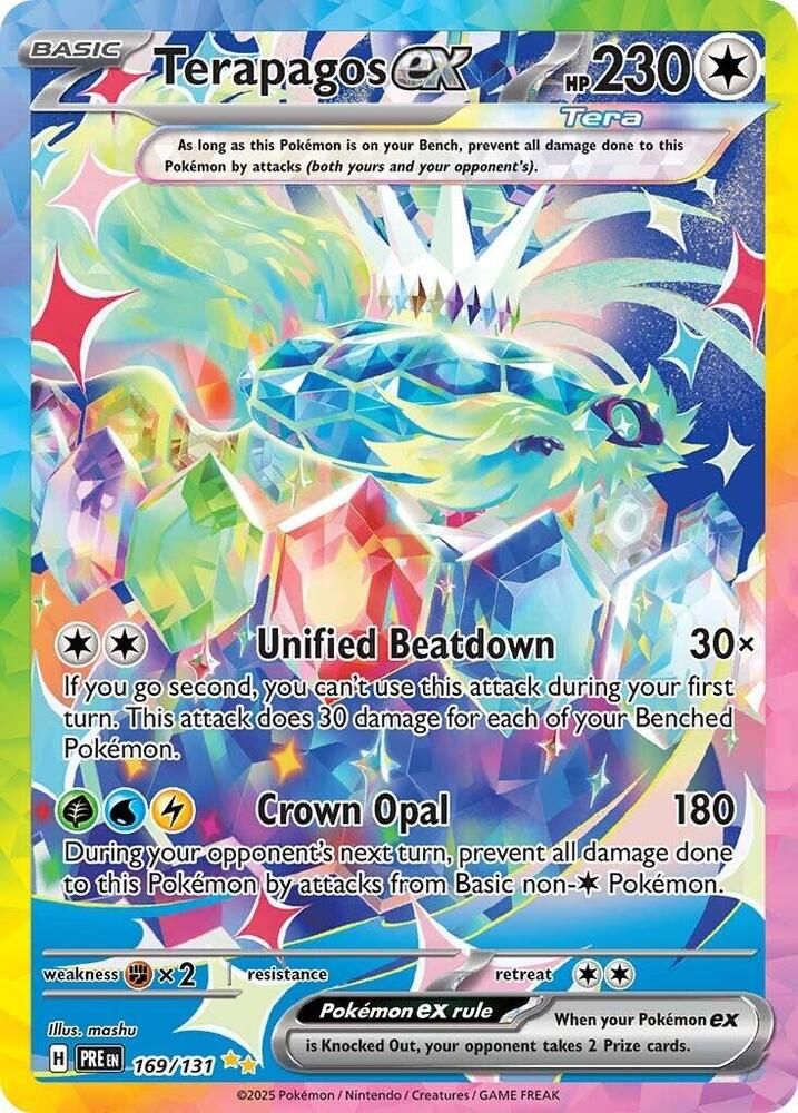 Terapagos ex 169 131 - SV: Prismatic Evolutions Real Time Price Data.