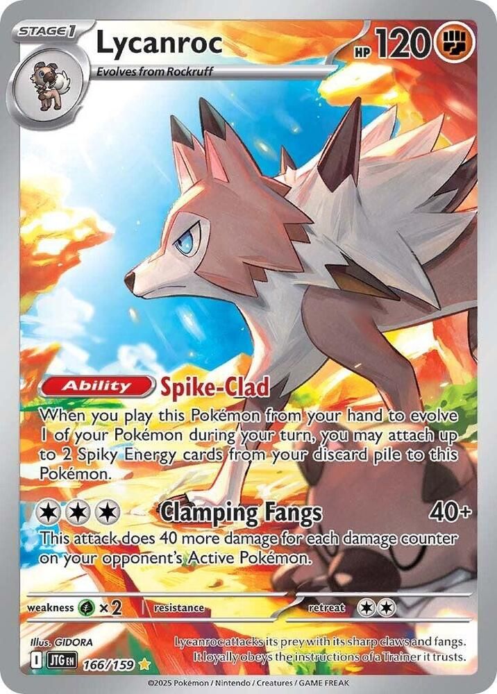 Lycanroc 166 159 - SV09: Journey Together Real Time Price Data.