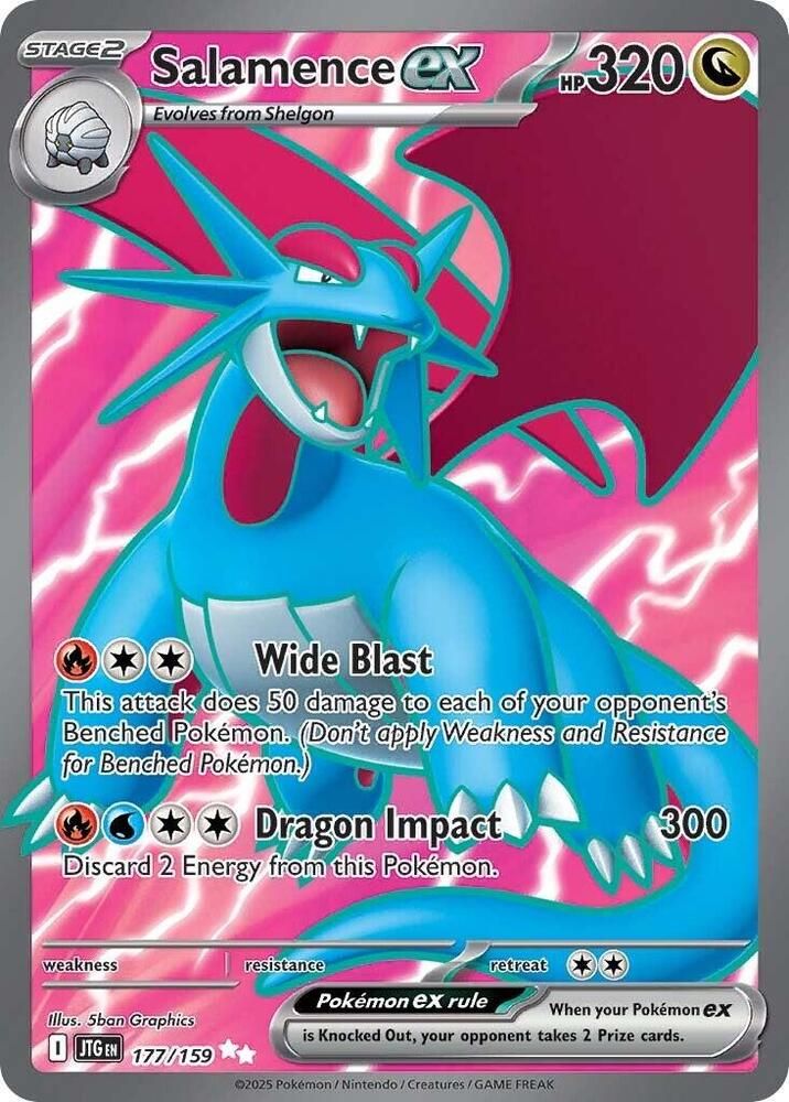 Salamence ex 177 159 - SV09: Journey Together Real Time Price Data.