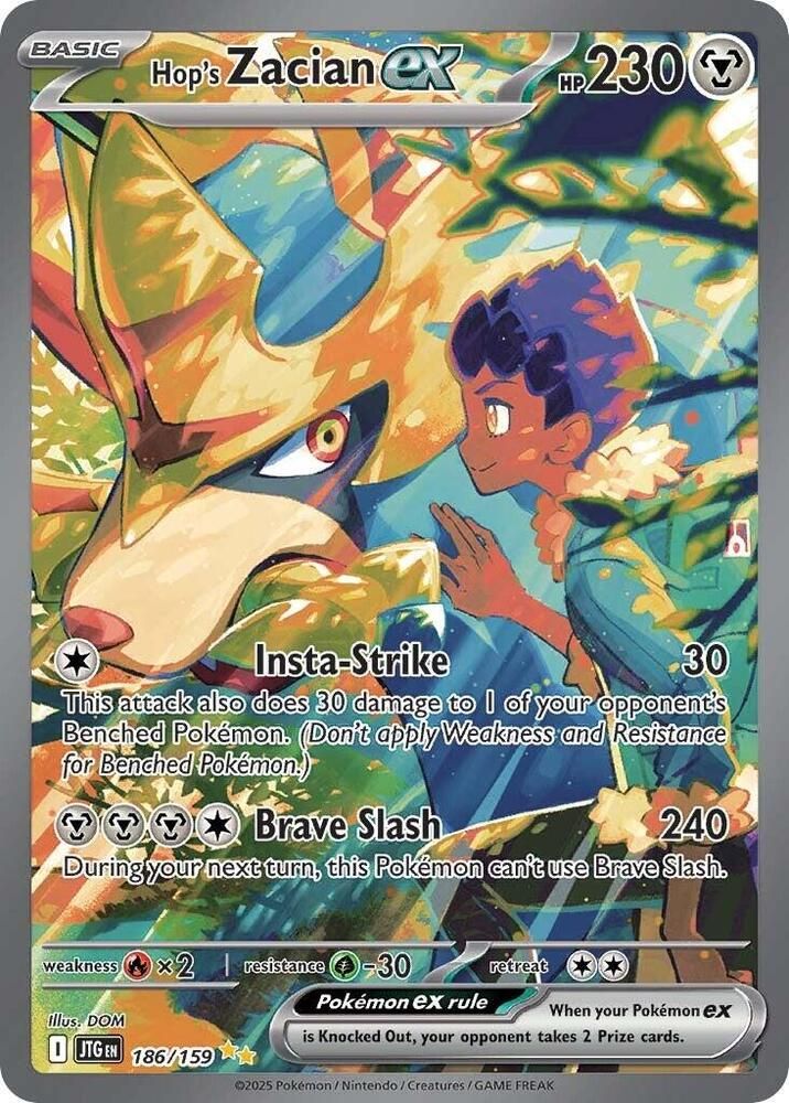 Hops Zacian ex 186 159 - SV09: Journey Together Real Time Price Data.