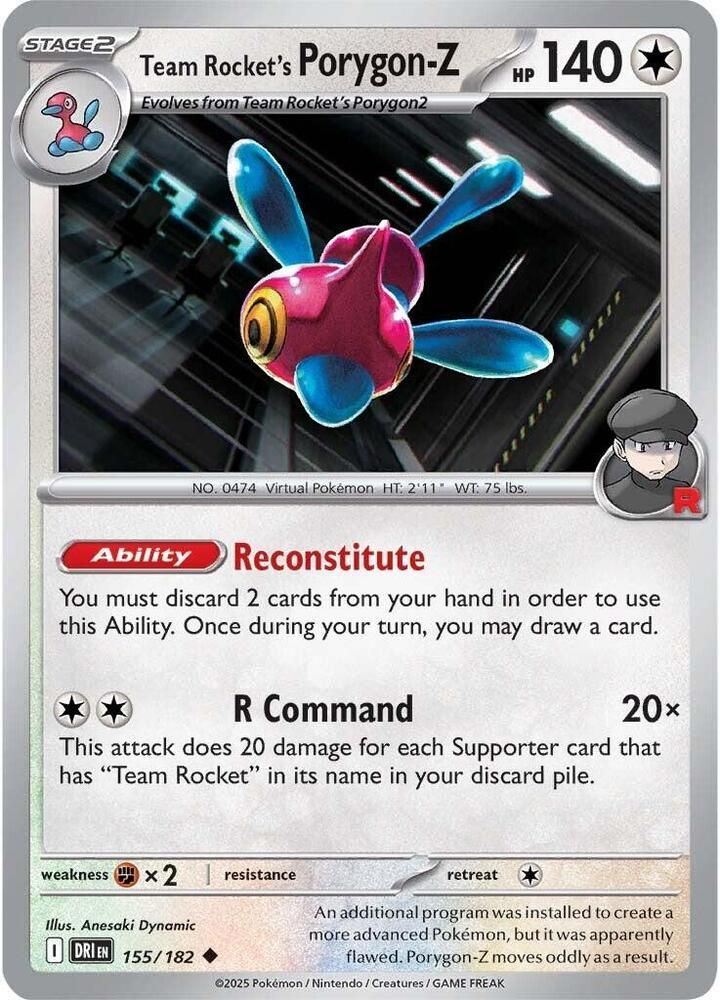 ポケモン - R Team Rockets Porygon Z - SV10: Destined Rivals Real Time Price Data.