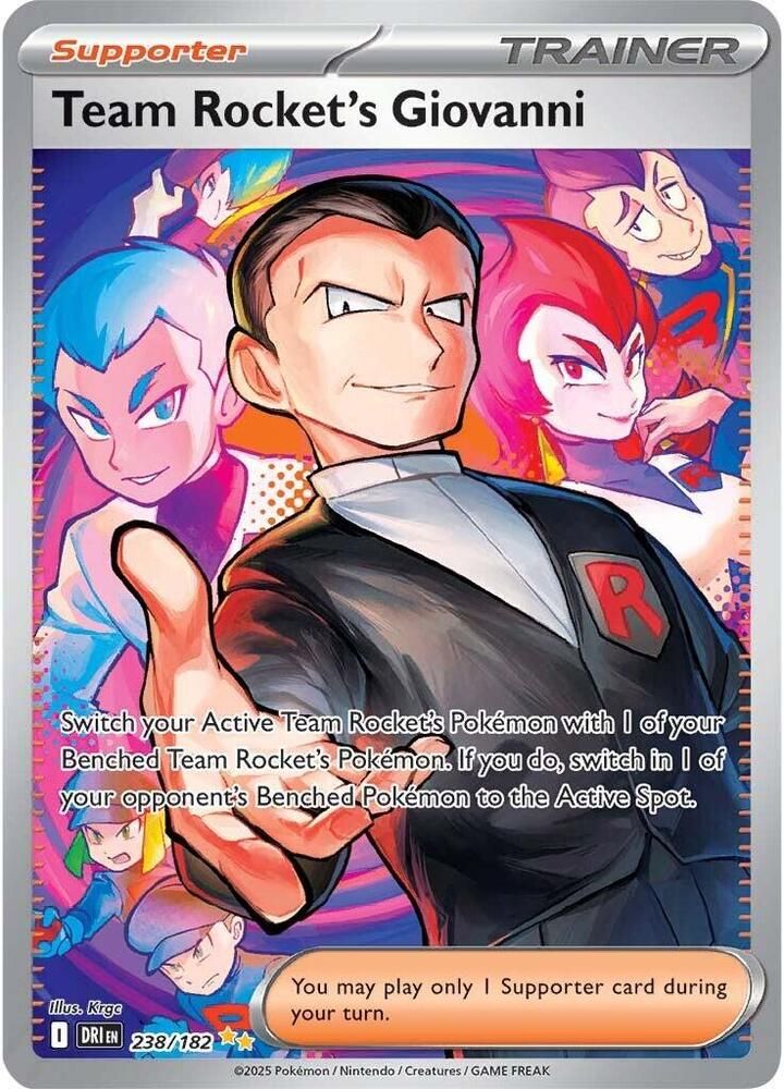 Team Rockets Giovanni 238 182 - SV10: Destined Rivals Real Time Price Data.