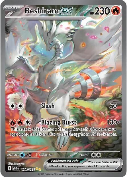 Reshiram ex 166 086 - SV: White Flare Real Time Price Data.