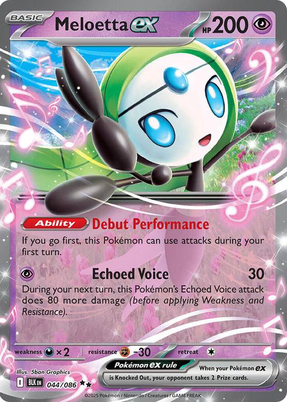 Meloetta ex - SV: Black Bolt Real Time Price Data. Meloetta ex - SV: Black Bolt Real Time Price Data.