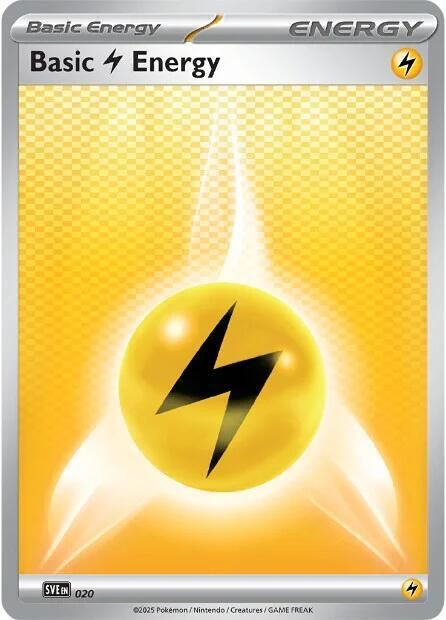 Basic Lightning Energy 020 - SVE: Scarlet & Violet Energies Real Time ...