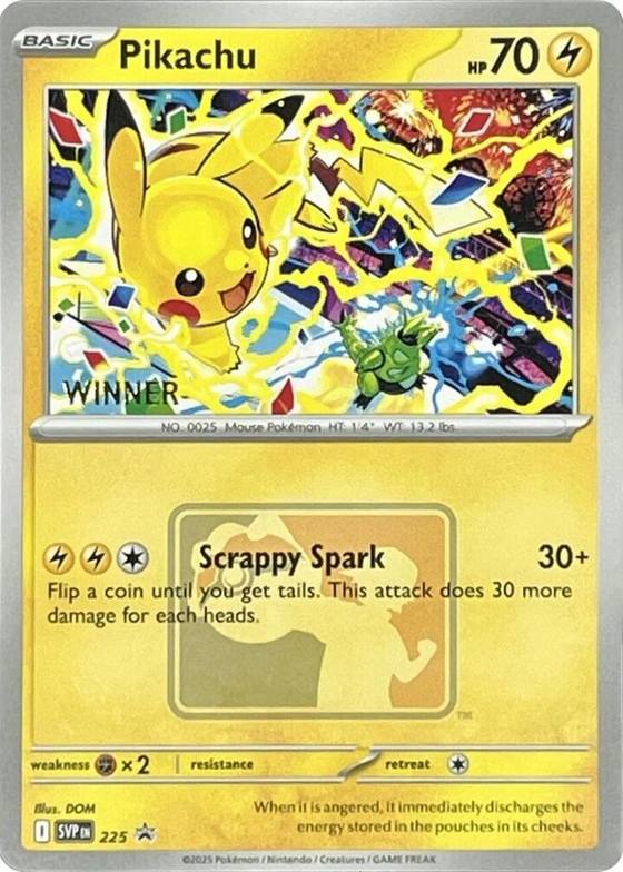 Pikachu 225 World Championship 2025 Winner - SV: Scarlet & Violet Promo Cards Real Time Price Data. Pikachu 225 World Championship 2025 Winner - SV: Scarlet & Violet Promo Cards Real Time Price Data.