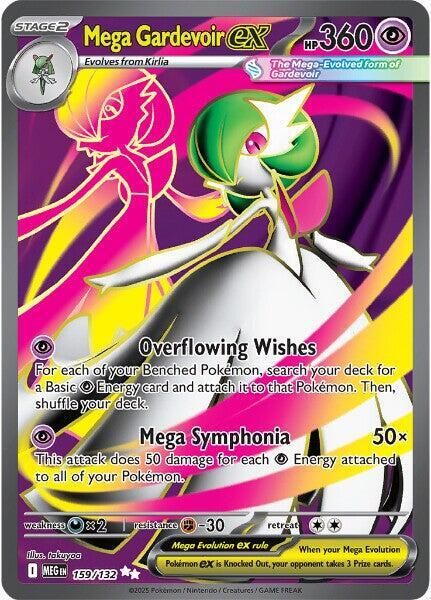 Mega Gardevoir ex 159 132 - ME01: Mega Evolution Real Time Price Data.