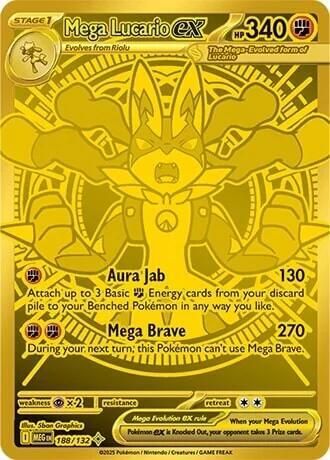 Mega Lucario ex 188 132 - ME01: Mega Evolution Real Time Price Data.