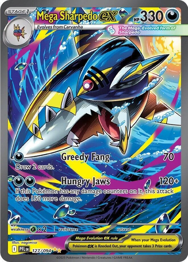 Mega Sharpedo ex 127 094 - ME02: Phantasmal Flames Real Time Price Data.