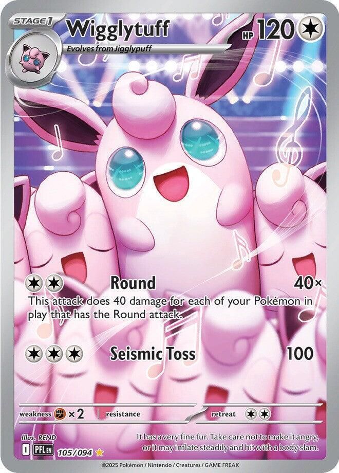 Wigglytuff 105 094 - ME02: Phantasmal Flames Real Time Price Data.