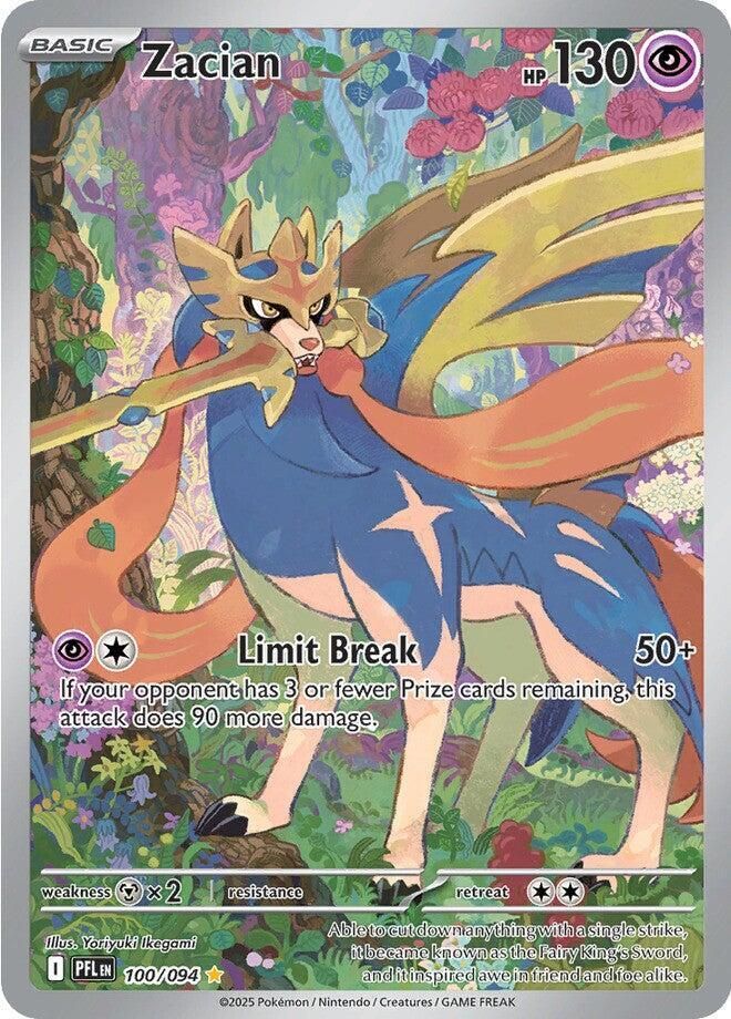 Zacian 100 094 - ME02: Phantasmal Flames Real Time Price Data.