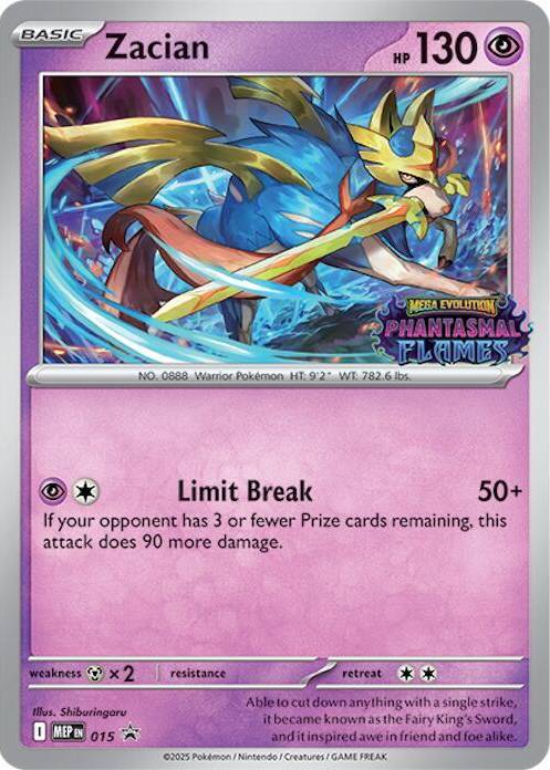 Zacian Prerelease - ME: Mega Evolution Promo Real Time Price Data. Zacian Prerelease - ME: Mega Evolution Promo Real Time Price Data.