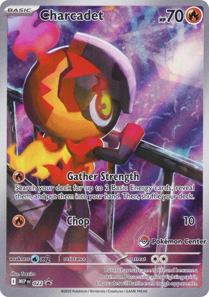Charcadet 022 Pokemon Center Exclusive - ME: Mega Evolution Promo Real Time  Price Data.