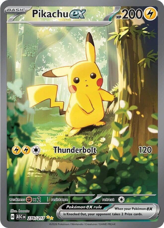 Pikachu ex 276 217 - ME: Ascended Heroes Real Time Price Data.