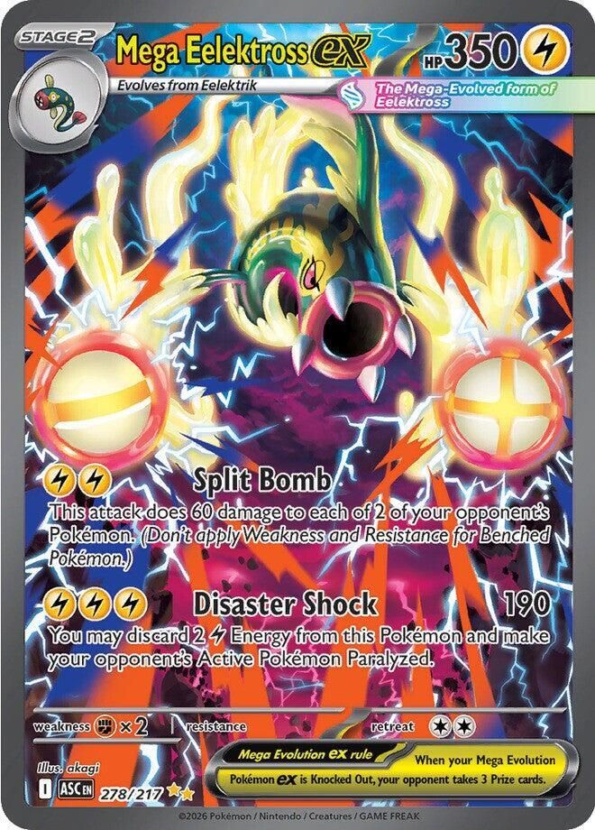 Mega Eelektross ex 278 217 - ME: Ascended Heroes Real Time Price Data.