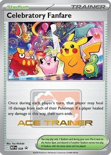 Celebratory Fanfare Ace Trainer - ME: Mega Evolution Promo Real Time Price Data. Celebratory Fanfare Ace Trainer - ME: Mega Evolution Promo Real Time Price Data.