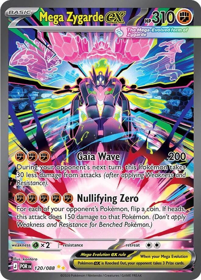 Mega Zygarde ex 120 088 - ME03: Perfect Order Real Time Price Data.