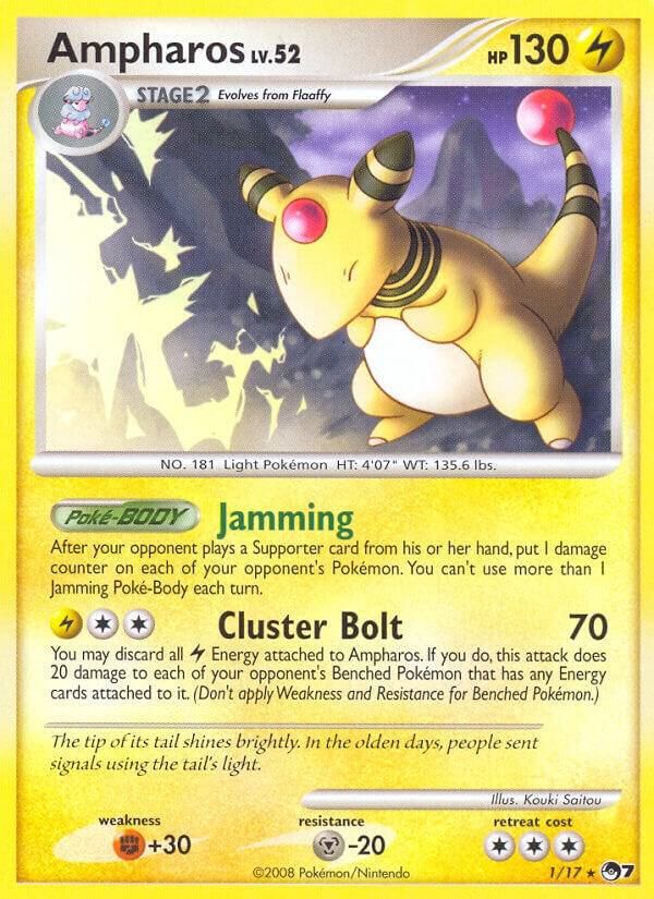 ampharos stage 2 pokemon card value Amazon.com: Pokemon - Ampharos V - 171/185 - Vivid Voltage main image 0