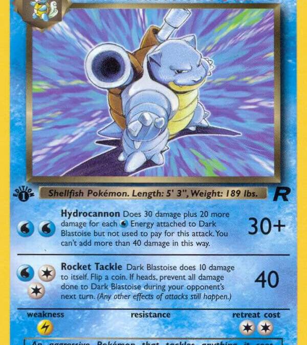 pokemon cards dark blastoise Dark Blastoise 20
