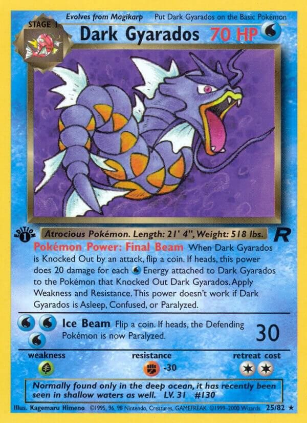 Dark Gyarados 25 - Team Rocket Real Time Price Data.