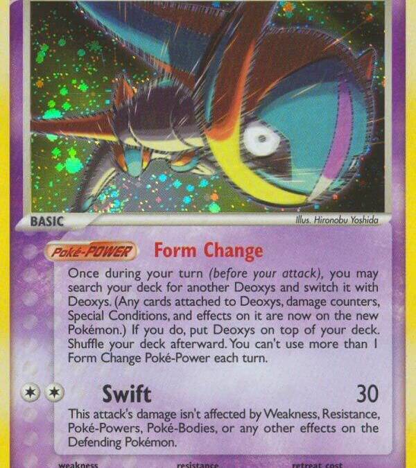 Deoxys Speed Forme - Emerald Real Time Price Data. Deoxys Speed Forme - Emerald Real Time Price Data.
