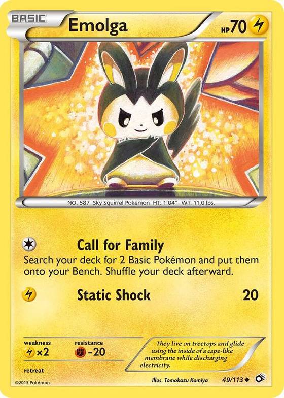 Legendary Basic Pokemon Emolga - Legendary Treasures Real Time Price Data.