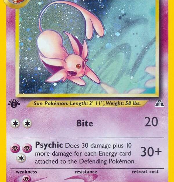 Espeon 1 - Neo Discovery Real Time Price Data. Espeon 1 - Neo Discovery Real Time Price Data.