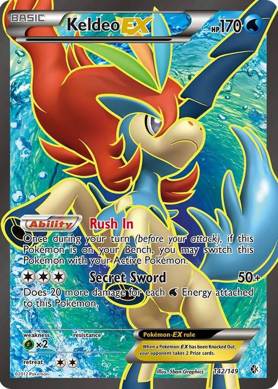 keldeo pokemon card price Pokemon Boundaries Crossed Keldeo #47