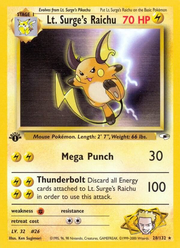 Lt Surges Raichu - Gym Heroes Real Time Price Data.