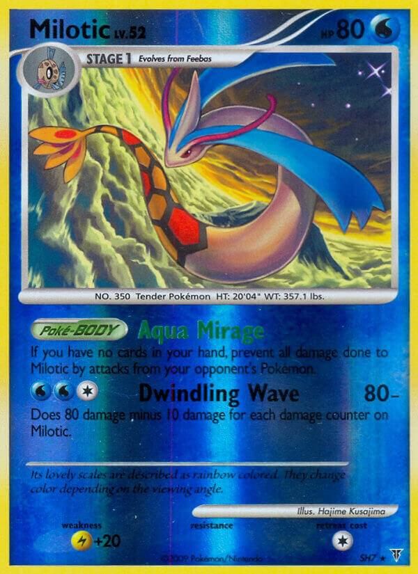 milotic pokemon card value Shiny Rapid Strike Milotic (Secluded Springs #22/71, 3-Diamonds)