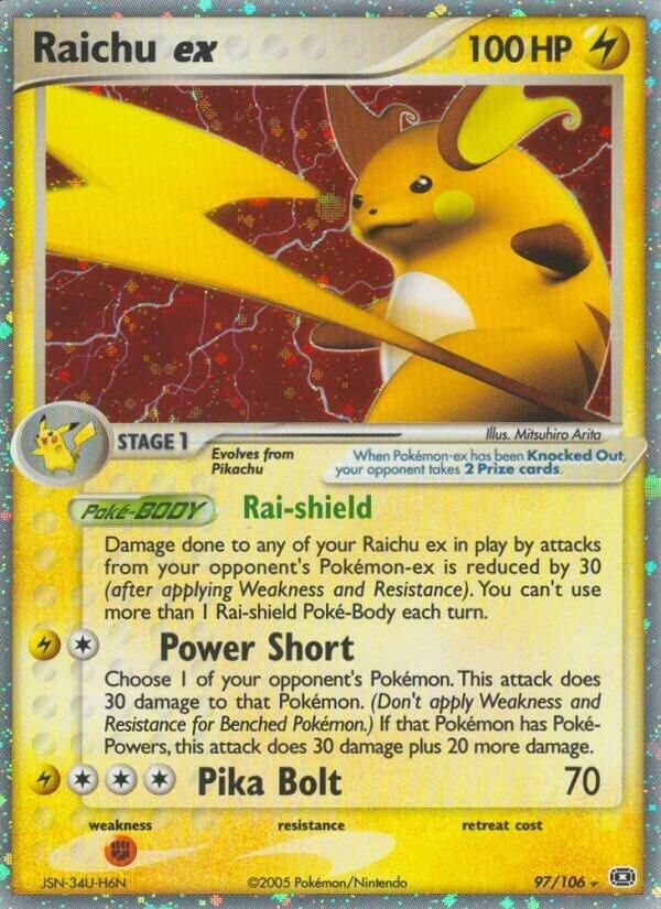Raichu ex - Emerald Real Time Price Data.