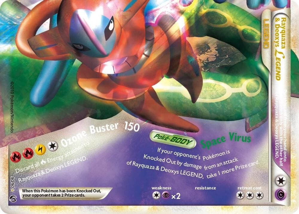 pokemon deoxys and rayquaza legend card EX】Rayquaza & Deoxys Legend Card Set 1st Edition Pokemon Card Rare –  japanmaster main image 1