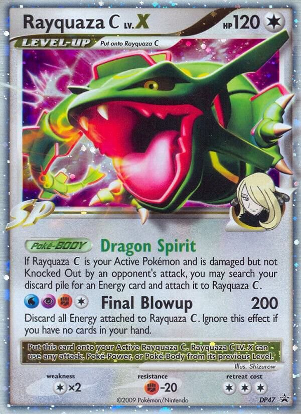 Rayquaza C LVX DP47 - Diamond and Pearl Promos Real Time Price Data.