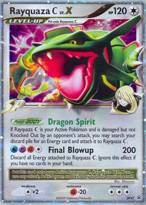 Rayquaza C LVX DP47 - Diamond and Pearl Promos Real Time Price Data. Rayquaza C LVX DP47 - Diamond and Pearl Promos Real Time Price Data.